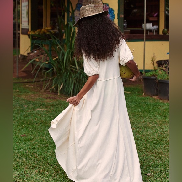 Free People Cream Maxi Dress - Picture 2 of 11